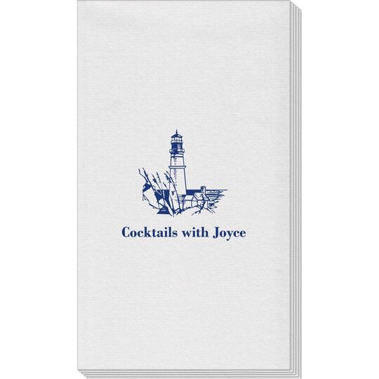 Nautical Lighthouse Linen Like Guest Towels